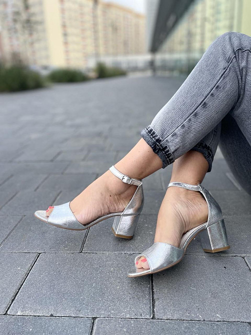 Nivelle Босоніжки жіночі NIVELLE 1468/6015-6033 срібні (літо, шкіра натуральна) (3704) лише 37р Коломия - фото 10