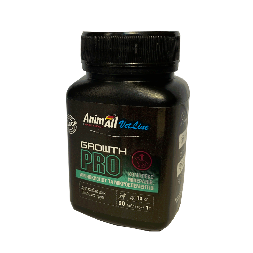 AnimAll VetLine Growth PRO для малых пород собак (1 г х 90 таблеток) Винница - изображение 1