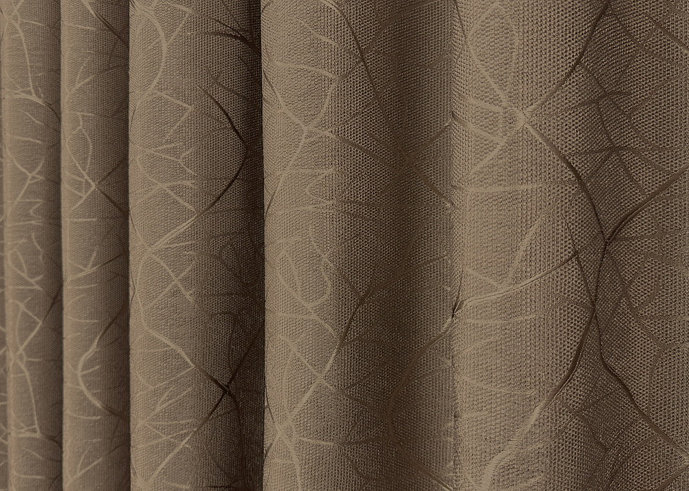 Комплект готових штор VR-Textil Льон Савана № 688ш Коричневий 150х270 см 2 шт (30-467) Київ - фото 15