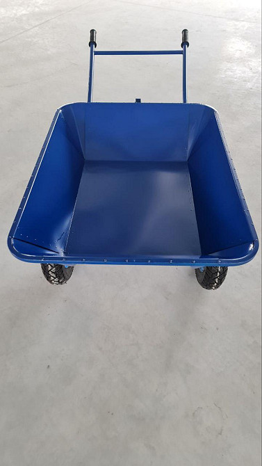 Тачка будівельна Garden joys 300 Синій Візок двоколісний будівельний Тачка будівельна посилена Біла Церква - фото 2