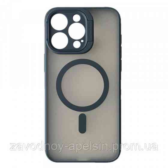 Iphone 15 Pro Max Чохол Підставка Захист камери (Titanium Blue) Одеса