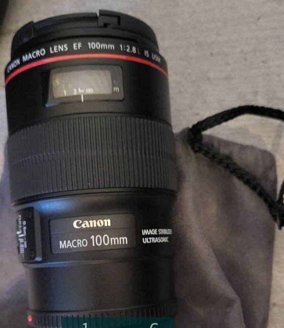 Об'єктив Canon EF 100mm. F/2.8L . Macro IS USM Київ - фото 6