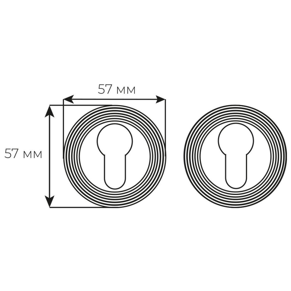 Накладка кл Fimet 269 F50 темн бронза Киев - изображение 2