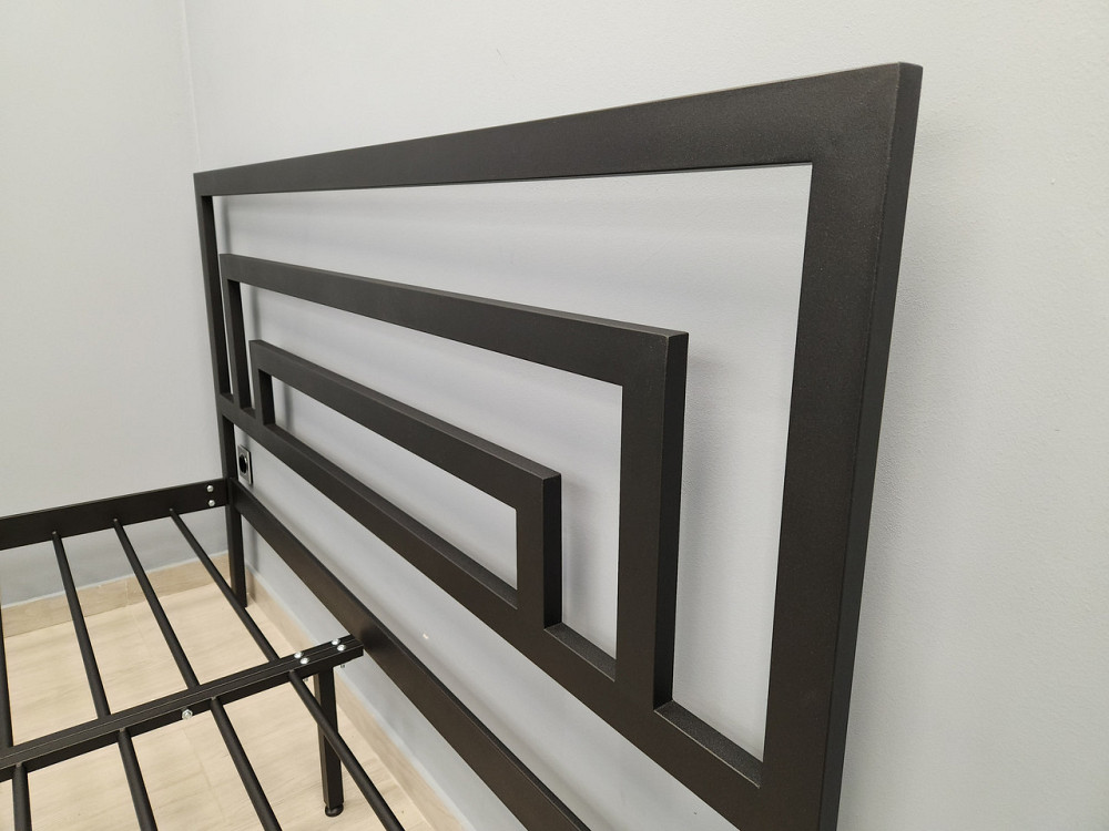 Двуспальная металлическая кровать Вереск от ТМ Теnero 160х190, Щит ДВП, Без ящика Харьков - изображение 5