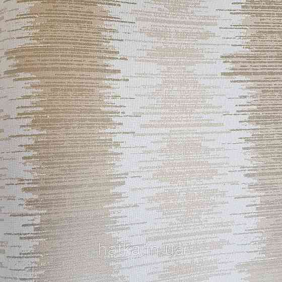 Шпалери флізелінові еко Galerie Metallic FX 0,53Х10 англійські смуги розмиті золотисті піщані молочні Київ