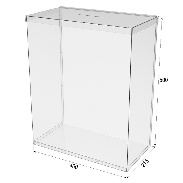 Ящик EKOSTAR без замка для пожертвований и сбора денег 400x215x500. Объем 43 литра Киев - изображение 3