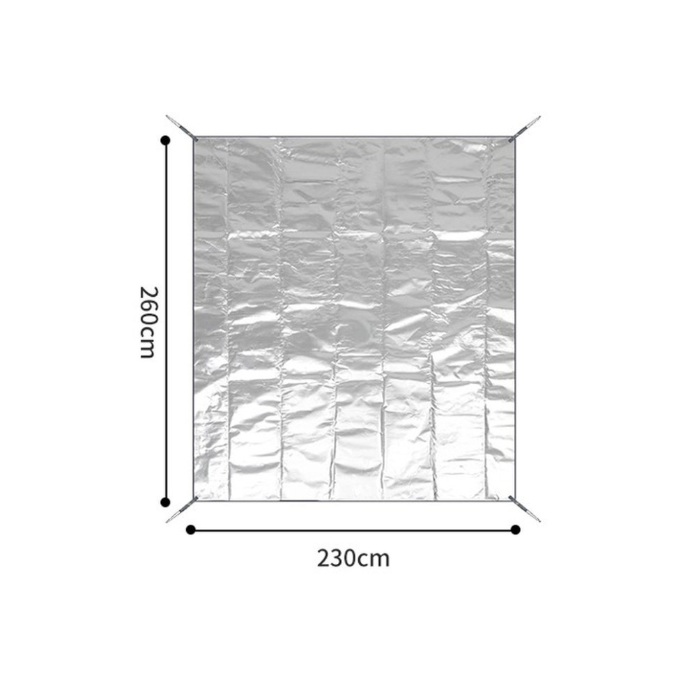 Коврик кемпинговый многофункциональный Naturehike NH20FCD03, 230х260 см, алюминиевая пленка Киев - изображение 2