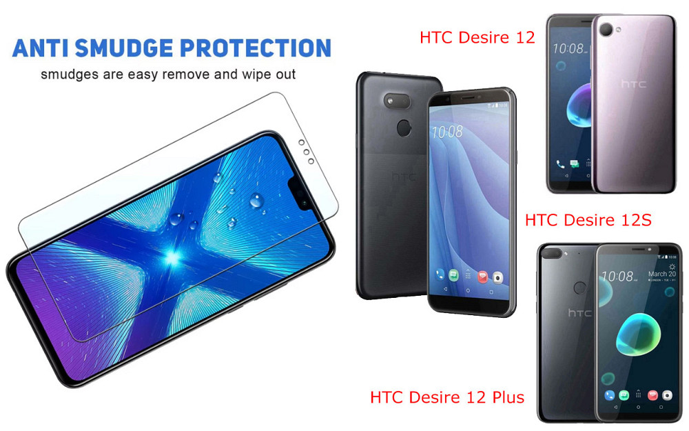 Захисне скло NeoGlass для HTC Desire 12, 12S, 12 Plus – надпрозоре та стійке Київ - фото 3
