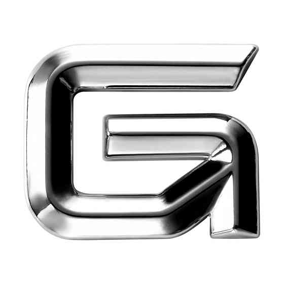 Наклейка 3 см (грань) Буква G Київ