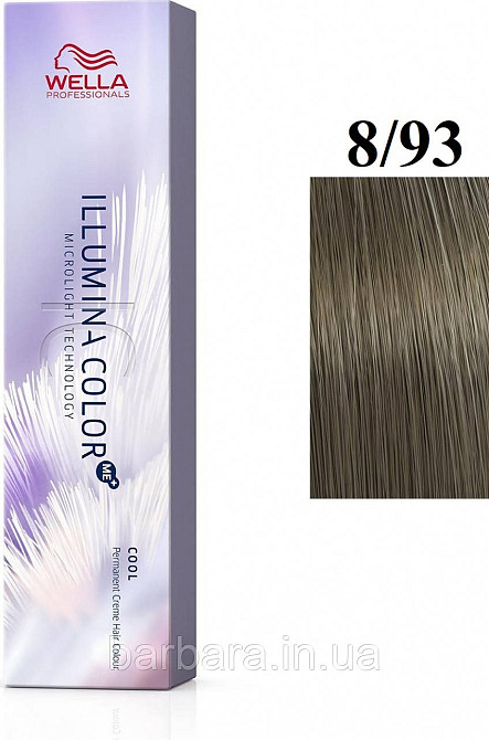 8/93 Краска для волос  Wella Illumina Сolor 8/93 Лунный туман Киев - изображение 1
