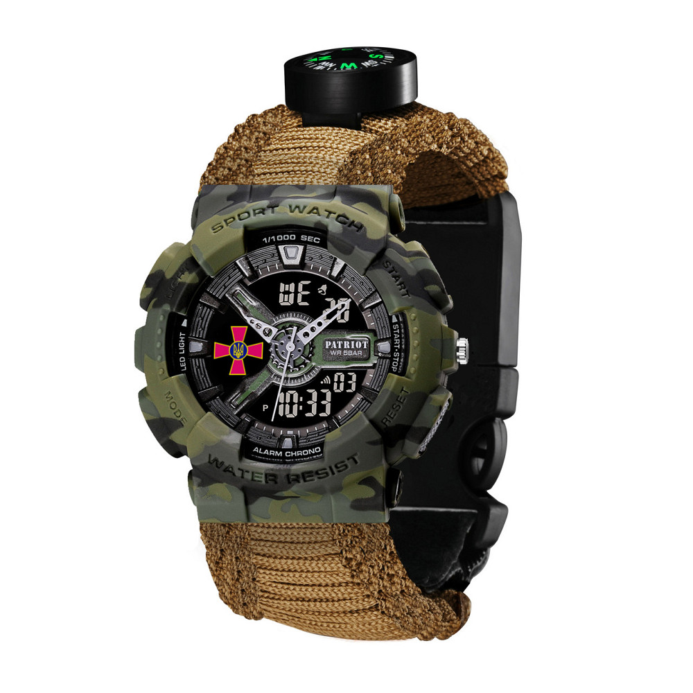 Patriot 005CMGRSU ЗСУ Зелений камуфляж Паракордовий ремінець Khaki + Коробка. SBR Киев - изображение 6