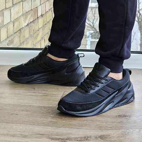 Термо Кроссовки Adidas $harks Мужские Адидас Акулы Черные Еврозима (размеры:41,42,43,44,45) Видео Обзор - 34-3 Днепр