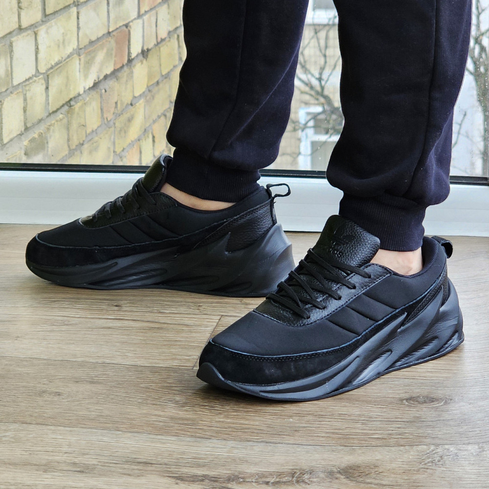 Термо Кроссовки Adidas $harks Мужские Адидас Акулы Черные Еврозима (размеры:41,42,43,44,45) Видео Обзор - 34-3 Днепр - изображение 2