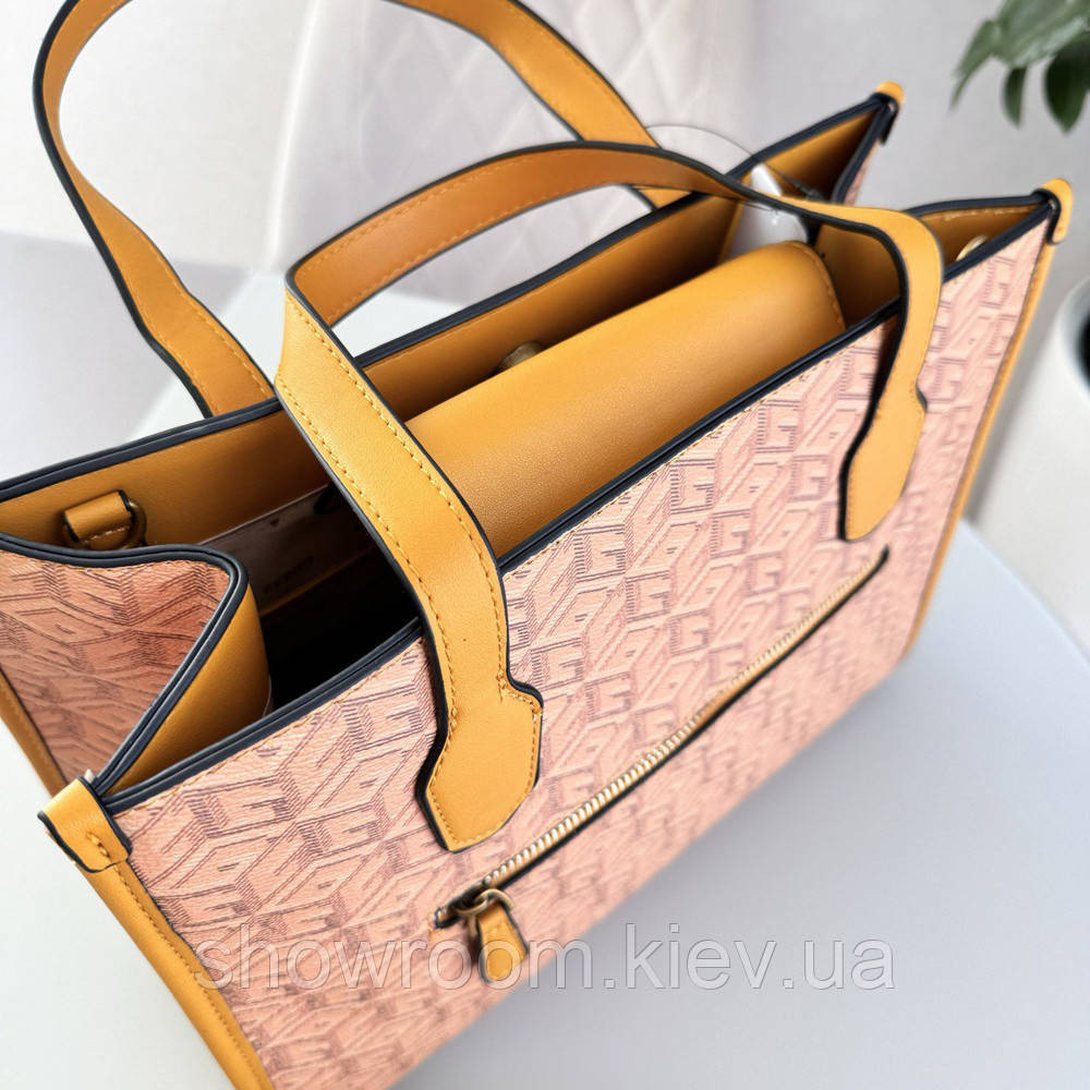Жіноча сумка шоппер Guess (866522) помаранчева Київ - фото 2