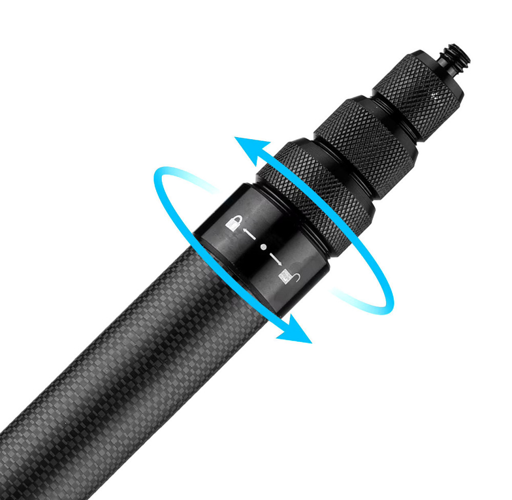 Монопод невидимий для Insta360 карбоновий 39-150см AC Prof IN-X3-17 Київ - фото 5