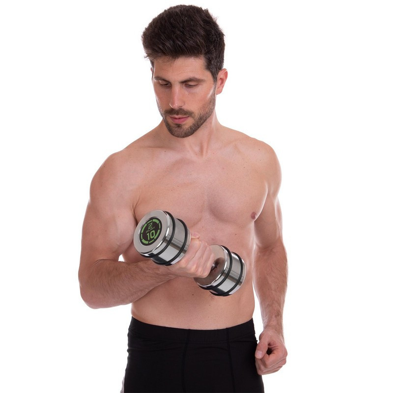 Гантель 10 кг хромированная Zelart-2622-10 Киев - изображение 5