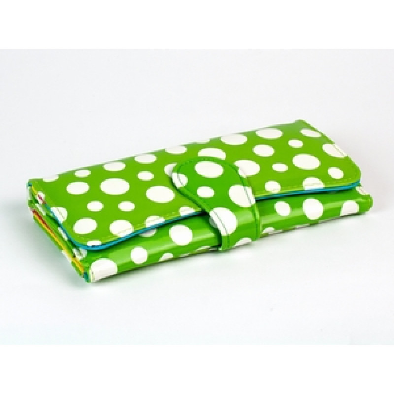 Гаманець жіночий зелений у горошок Київ - фото 1