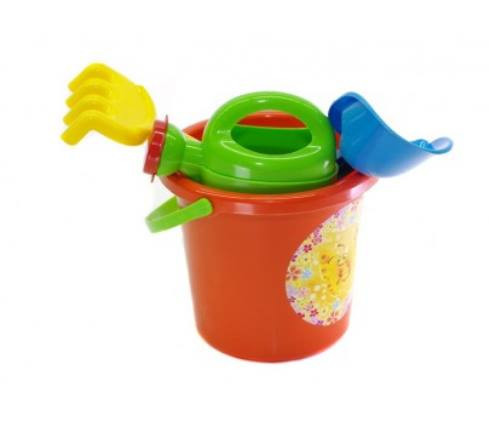 Игровой набор для песочницы №1 013555 с ведерком Оранжевый Винница - изображение 1