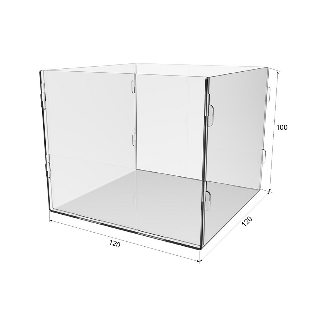 Коробка акрилова EKOSTAR 100мм х120мм х120мм 1 комірка збірна Київ - фото 2