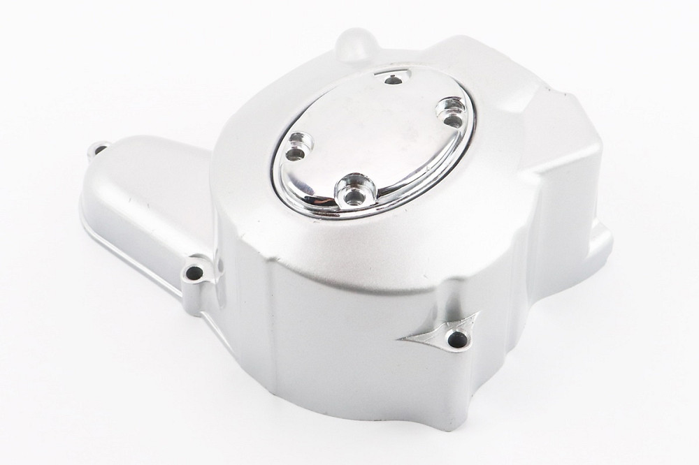 Кришка двигуна ліва (для статора магнето на 2 котушки) 110cc + кришка овальна (можливі дефекти фарбування) Київ - фото 2