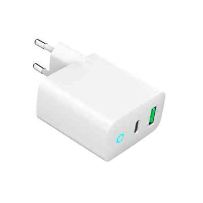 Зарядное устройство Gembird 1xUSB-A + 1 Type-C (PD20Вт + QC3.0 18Вт) white (TA-UC-PDQC20L-W-01) Винница