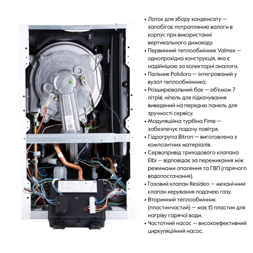 Котел газовий Airfel Optimum Premix 23 кВт Київ - фото 18
