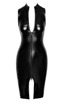 Платье Noir Handmade F337 Powerwetlook midi dress - S Sex Aura Киев