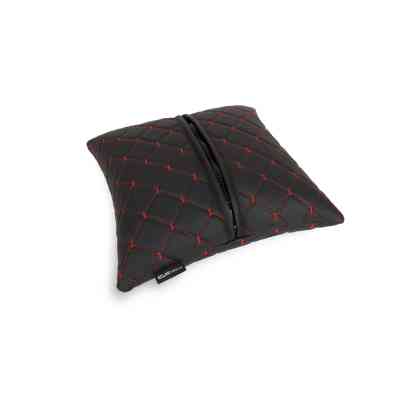 Подушка EVAtech ECO 30x30 см чорна з червоною ниткою (SPSCSBR) Винница