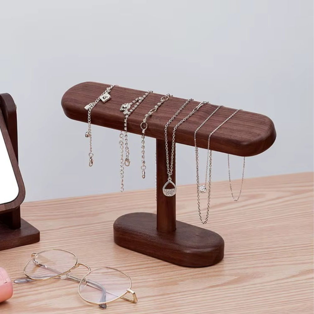 Настольная подставка для драгоценностей, браслетов и часов, деревянная, органайзер для украшений и аксессуаров высота 16 см Каменец-Подольский - изображение 1