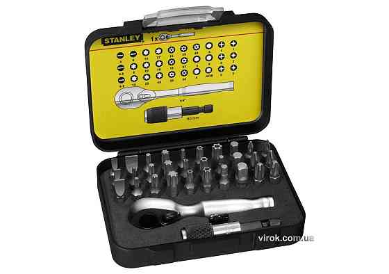 Набір викруткових насадок STANLEY "Expert" з міні-тріщаткою і магнітним тримачем ¼", 32 шт. Одеса