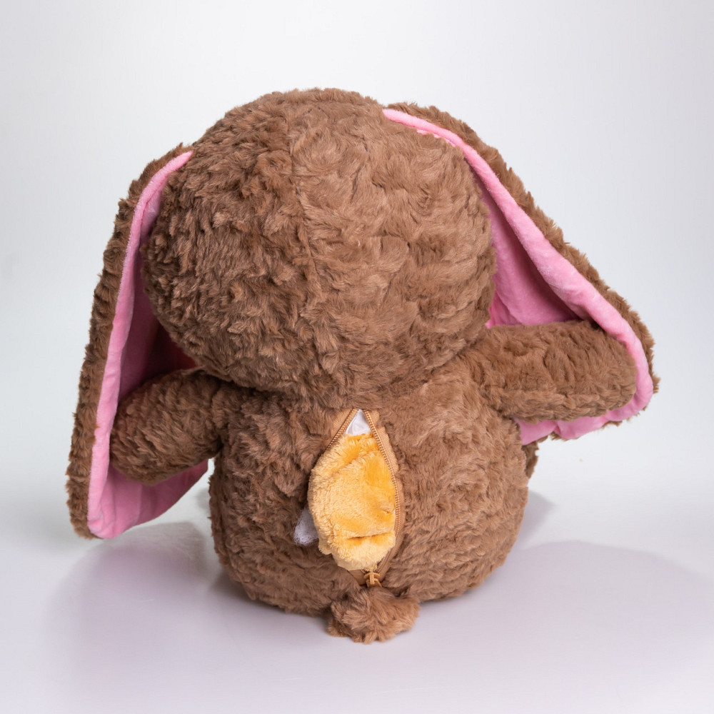 М'яка іграшка-плед,подушка 3 в 1 Зайчик плед в іграшці 35×32×40 (см) дитячий плед іграшка Коричневий 509-9BR Київ - фото 2