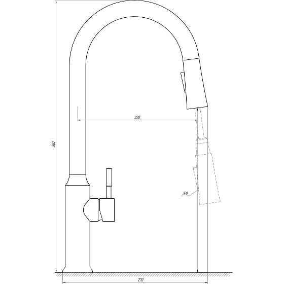 Змішувач для кухні Globus Lux ALPEN SBT1-2033 (000020281) Київ