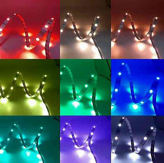 Комплект світлодіодна RGB LED стрічка з пультом керування 30 м WiFi, Bluetooth Клевань
