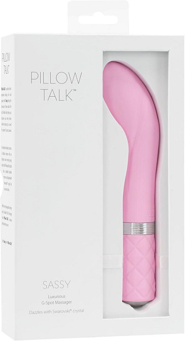 Роскошный вибратор Pillow Talk - Sassy Pink с кристаллом Сваровски для точки G, подарочная упаковка Sex Aura Киев - изображение 8