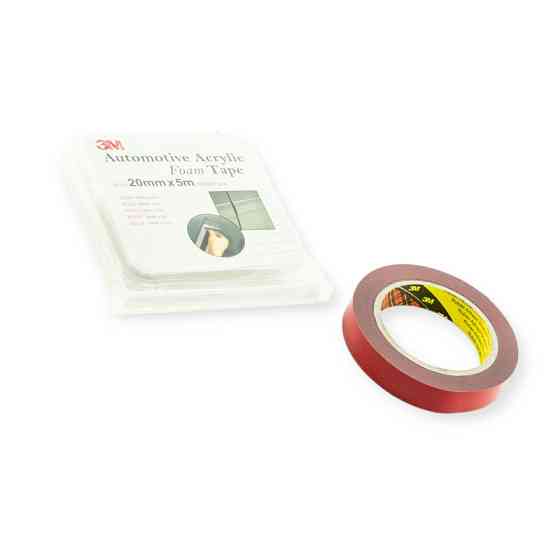 Скотч 2-х сторонній "сірий" 5м х 20мм 0.8мм 3м gt6008 блістер 3M Мукачево