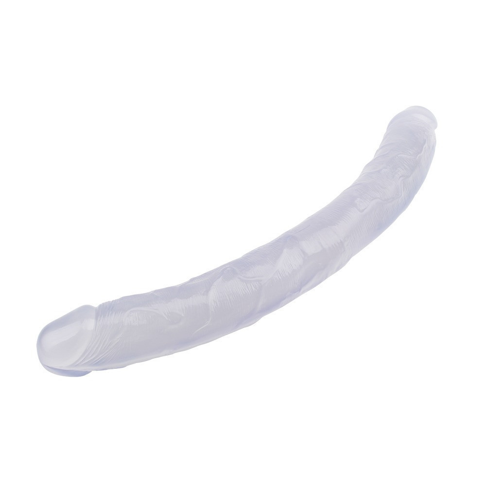 Фаллоимитатор реалистичный двухсторонний Chisa Hi-Rubber, прозрачный Sex Aura Киев - изображение 5