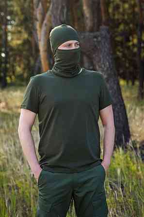 Футболка кулир хаки военная легкая качественная летняя классическая футболка для ВСУ   WAR Львов