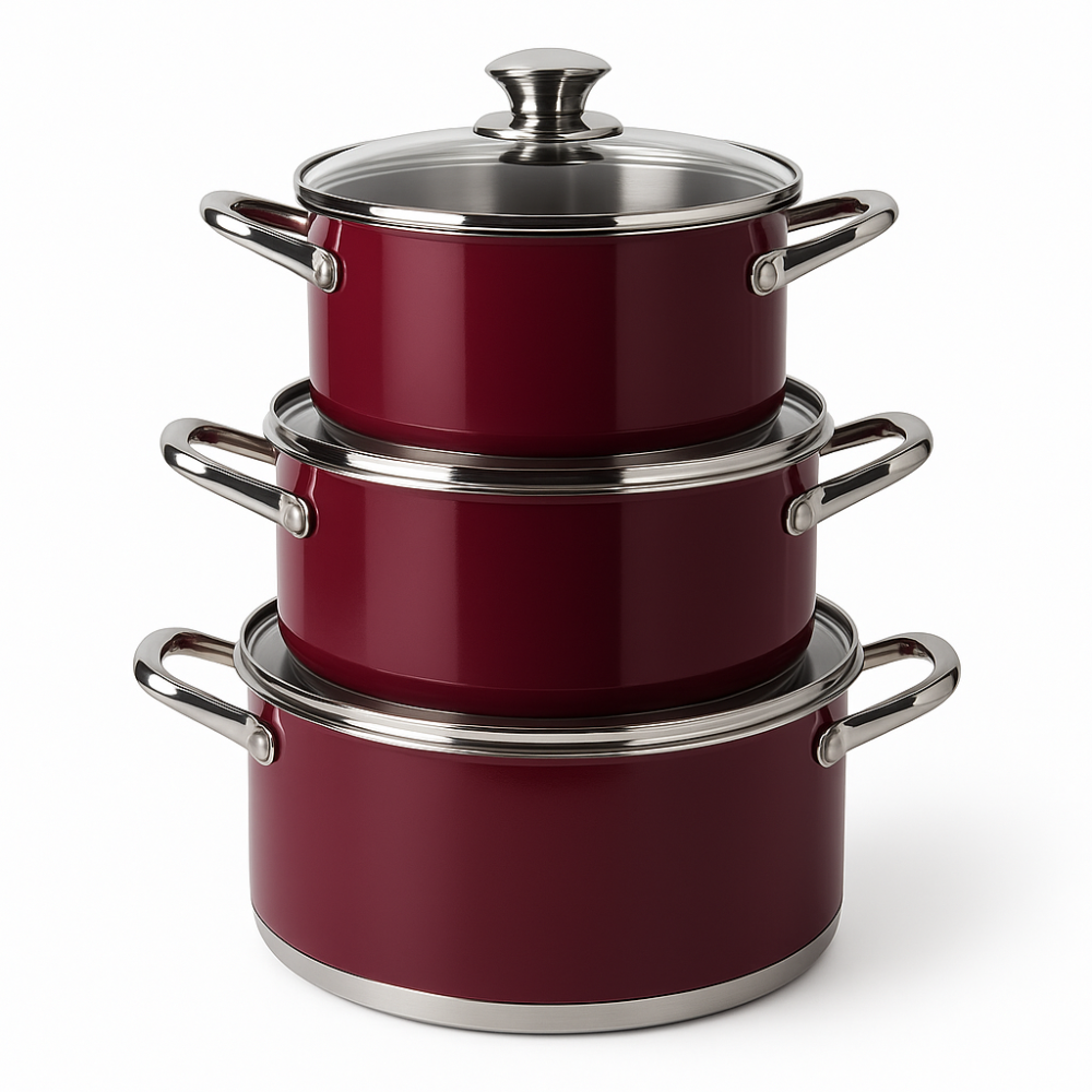 Набір посуду для будь-яких плит MAGIO, Комплект каструль, Набір каструль якісних з кришками ZL-59 Львів - фото 12