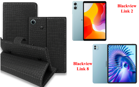 Книга-трансформер для планшета Blackview Link 2, Link 8, цвет Black Krokodil Black Киев