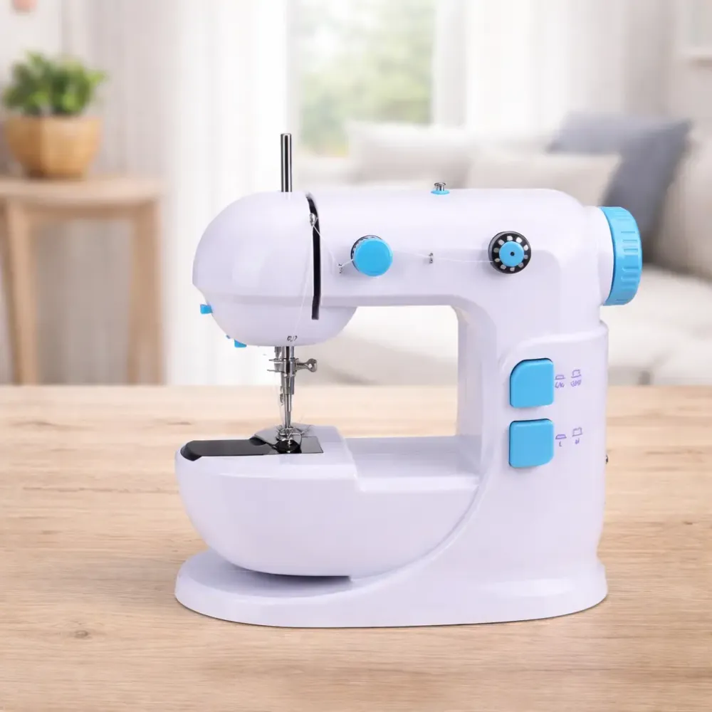 Электрическая швейная машинка с 2 скоростными режимами, Машинка для шитья одежды настольная с двойной нитью Коломыя - изображение 1