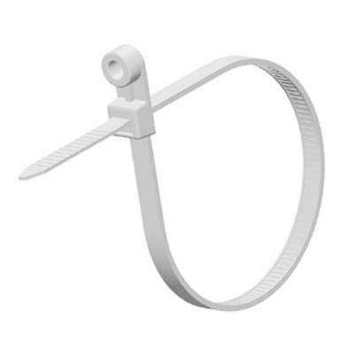 Стяжка Ritar 200мм/5.0мм под дюбель, белая, 100 шт (CTКR-W5200) Винница - изображение 1