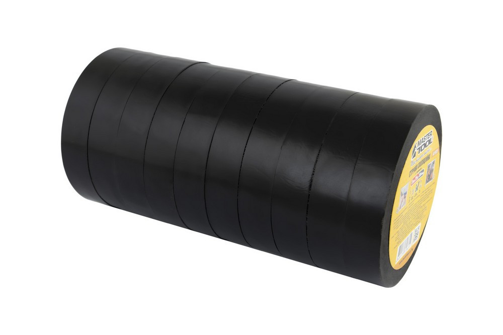 MASTERTOOL Стрічка ізоляційна MASTERTOOL 17 мм 25 м 10 шт чорна 44-9125 Коломия - фото 2