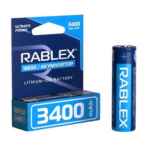 Аккумулятор Rablex 18650, 3400mAh з ЗАЩИТОЙ Li-ION 3.7v Днепр