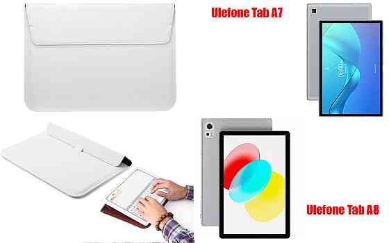 Чехол-конверт VitoCase для Ulefone Tab A7, с функцией подставки для планшета Черный Белый Киев