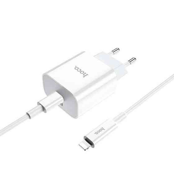 Мережевий зарядний пристрій HOCO C76A Plus Speed source PD20W charger set, колір білий 6931474746924 Одеса