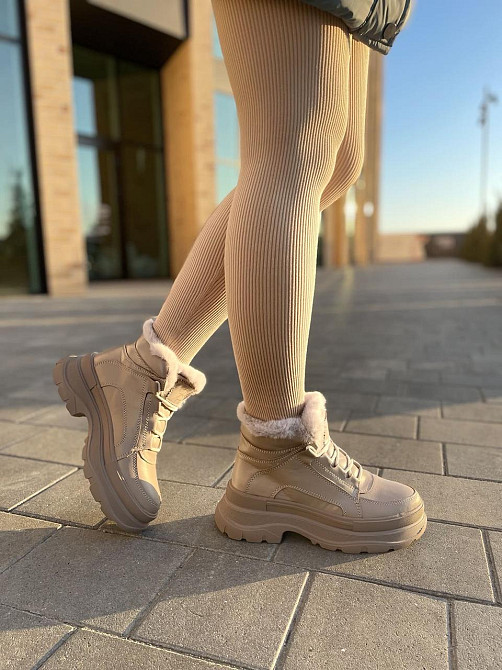 Черевики жіночі BR 07 капучіно шкіра натуральна зимові 39р. (4895) Коломия - фото 8