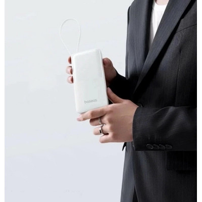 Батарея універсальна Baseus Bipow 2 20000mAh 20W with USB-C cable white (P10077101213-01) Вінниця - фото 3