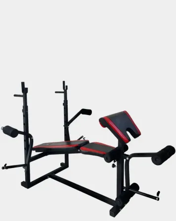 Лавка для жиму з тренажерами + Штанга та гантелі 60 кг Гантелі, гирі, штанги та диски комплект Київ