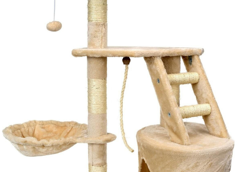 Ігровий комплекс для кішок AVKO Buffy когтеточка, будиночок, дряпка Бежевий Київ - фото 3