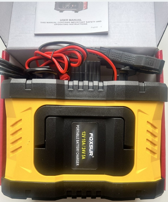 Зарядное устройство Foxsur FPT-100 12V 10А - 24V 5A, 6-200 А-ч, Харьков - изображение 3